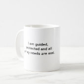 Wurzel Chakra Taschen-Guru-Tasse Kaffeetasse (Vorderseite Links)