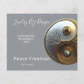 Wurzel der Harmonie | Yin Yang Design Flyer (Hinten)