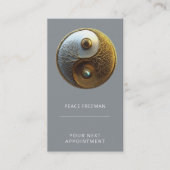 Wurzel der Harmonie | Yin Yang Design Visitenkarte (Vorderseite)