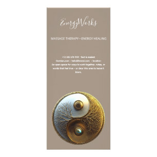 Wurzel der Harmonie Yin Yang Design Werbekarte