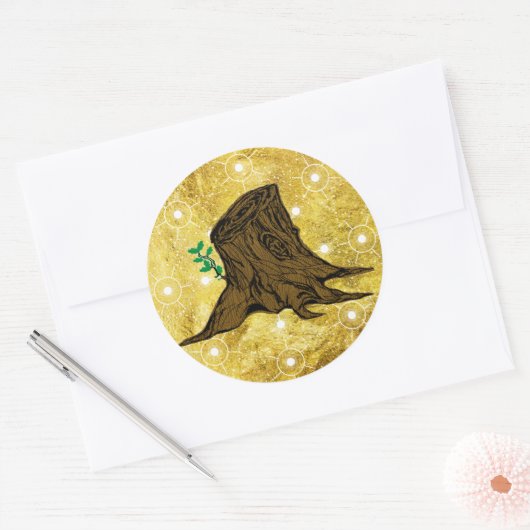 Wurzel des Jesse Tree Sticker (Umschlag)