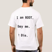 WURZEL T-Shirt (Rückseite)