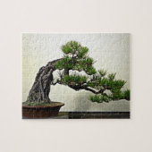 Wurzel über Felsen-Kiefern-Bonsais-Baum Puzzle (Horizontal)