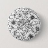 Wurzelbohrungen in Schwarzweiß Button (Vorderseite)