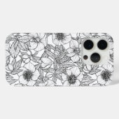 Wurzelbohrungen in Schwarzweiß Case-Mate iPhone Hülle (Rückseite (Horizontal))