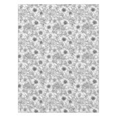 Wurzelbohrungen in Schwarzweiß Tischdecke (Vorderseite)