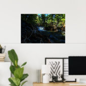 Wurzeln an den Wasserfällen Poster (Heimbüro)