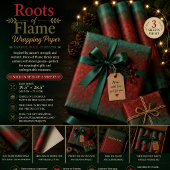 Wurzeln der Flamme Geschenkpapier Set