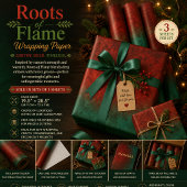 Wurzeln der Flamme Geschenkpapier Set