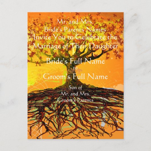 Wurzeln der Liebe Ankündigungspostkarte (Vorderseite)