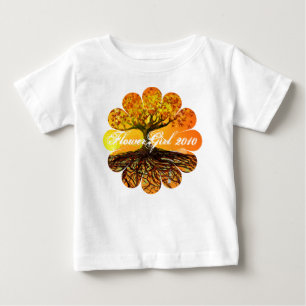 Wurzeln der Liebe Blumenmädchen Benutzerdefinierte Baby T-shirt