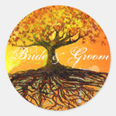 Wurzeln der Liebe Runder Aufkleber (Vorderseite)