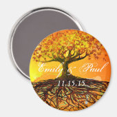 Wurzeln der Liebe Speichern Sie die Datumsmagnete Magnet (Vorderseite/Rückseite)