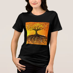 Wurzeln der Liebe Tri-Blend Shirt