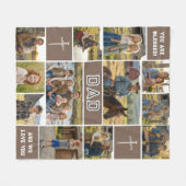 Wurzeln des Glaubens 12 Foto Vater Name Inline Moc Fleecedecke (Vorderseite (Horizontal))