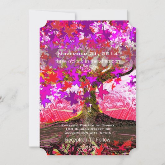 Wurzeln des verzauberten Eichenwaldes - Einladung  (Rückseite)