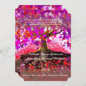 Wurzeln des verzauberten Eichenwaldes - Einladung (Vorne/Hinten)