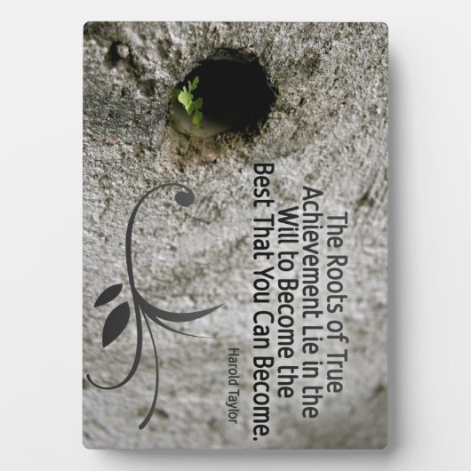 Wurzeln des wahren Erfolgs - Maßgeschneidertes Fot Fotoplatte (Vorderseite)