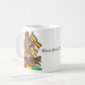 Wurzeln, Felsen, Reggae Kaffeetasse (Vorderseite Links)