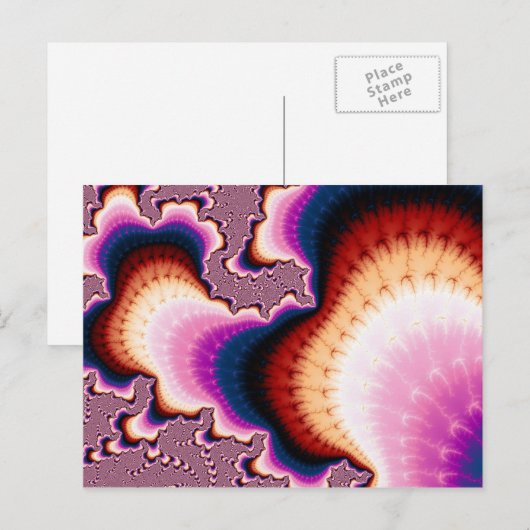 Wurzeln - Fraktal Postkarte (Vorne/Hinten)