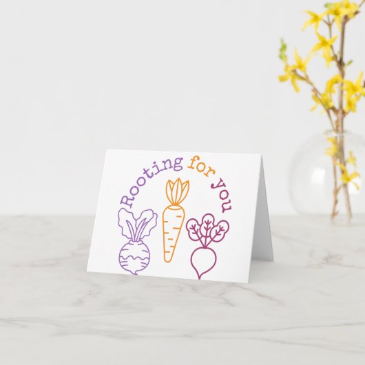 Wurzeln für dich karte (Gelbe Blume)