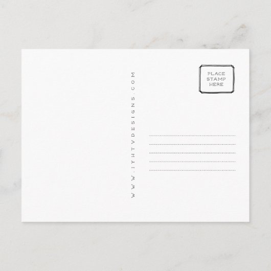 Wurzeln für Sie | Potted-Pflanze Postkarte (Rückseite)