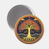 Wurzeln im Waterbaum des Magnet des Lebens (Vorderseite/Rückseite)