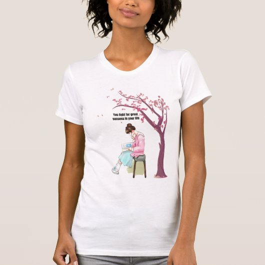 Wurzeln in Bemühungen, Erfolg zu erreichen T-Shirt (Vorderseite)