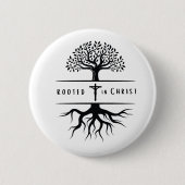Wurzeln in Christus Button (Vorderseite)