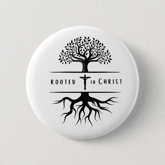 Wurzeln in Christus Button (Vorderseite)