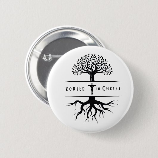 Wurzeln in Christus Button (Vorne & Hinten)
