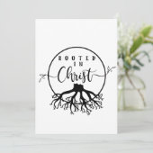 Wurzeln in Christus Einladung (Stehend Vorderseite)
