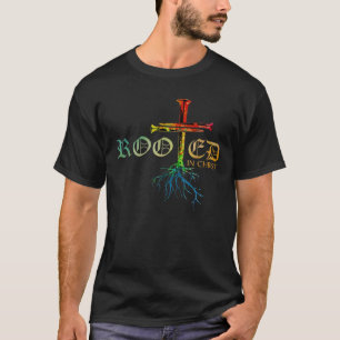 Wurzeln in Christus Jesus Gott glauben Christen Ra T-Shirt