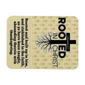 Wurzeln in Christus Kolossisten 2:7 Bibelverse Magnet (Horizontal)