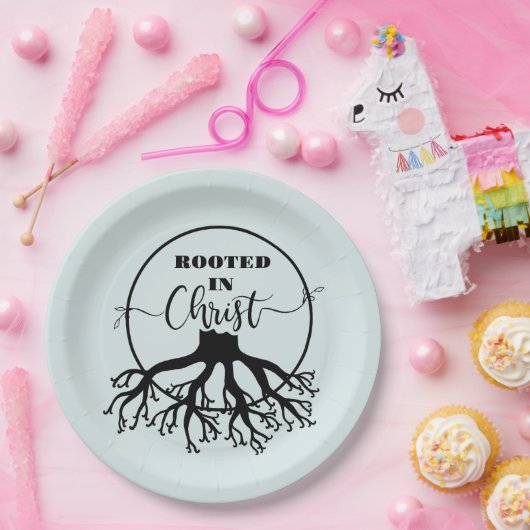 Wurzeln in Christus Pappteller (Party)