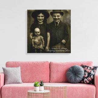 Wurzeln in den alten behaltend Traditionen lebendi Leinwanddruck