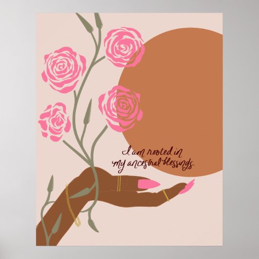 Wurzeln in den Segen der Antike: Schwarze Hand Kun Poster (Vorne)