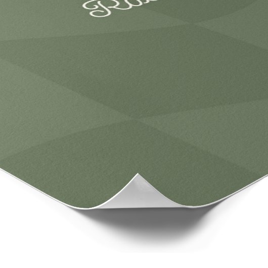 Wurzeln in der Liebe, Blüte in Anmut Poster (Ecke)