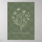 Wurzeln in der Liebe, Blüte in Anmut Poster (Vorne)