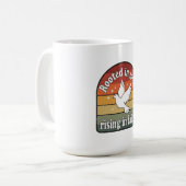 Wurzeln in der Liebe, steigend in der Glaubensgest Kaffeetasse (Vorderseite Links)