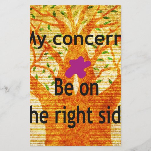 Wurzeln in der Rechtschaffenheit Baobab Vintage Pe Briefpapier (Vorderseite)