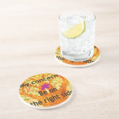 Wurzeln in der Rechtschaffenheit Baobab Vintage Pe Getränkeuntersetzer (Seite)