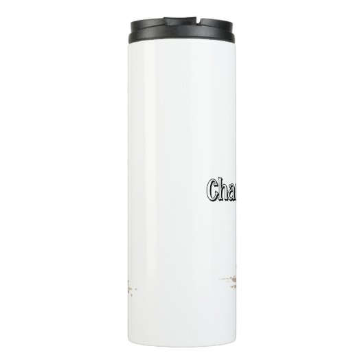 Wurzeln in seinem Baumkreuz Thermosbecher (Rückseite)