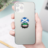 Wurzeln & Krone: Schottland–Syrien Baum Aufkleber (Telefon)