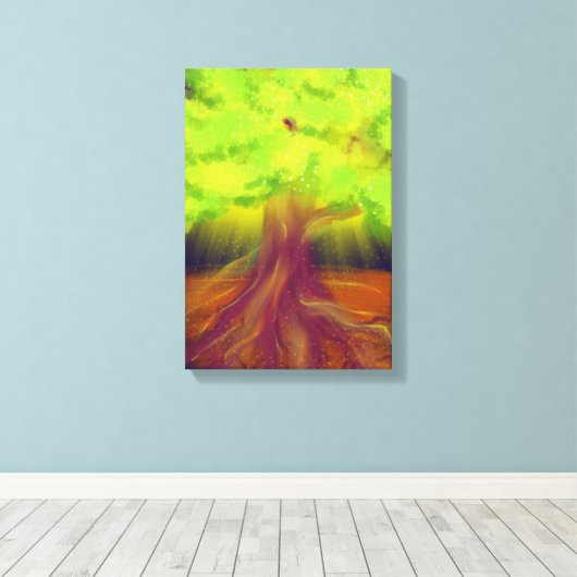 Wurzeln Leinwanddruck (Insitu (Holzboden))