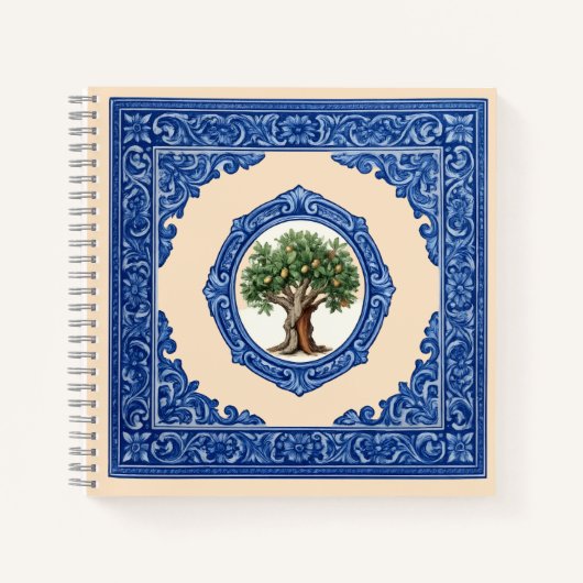 Wurzeln Portugals: Korkbaum-Design Notizblock (Vorderseite)