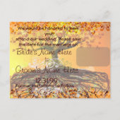 Wurzeln Save the Date Ankündigungspostkarte (Rückseite)