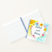 Wurzeln und wachsende Blüte Notizblock (Innenseite)