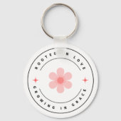 Wurzelt mit Liebe wächst mit Grace - Inspirational Schlüsselanhänger (Vorderseite)