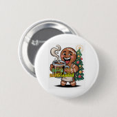 Würzig und Koffeinhaltig Button (Vorne & Hinten)